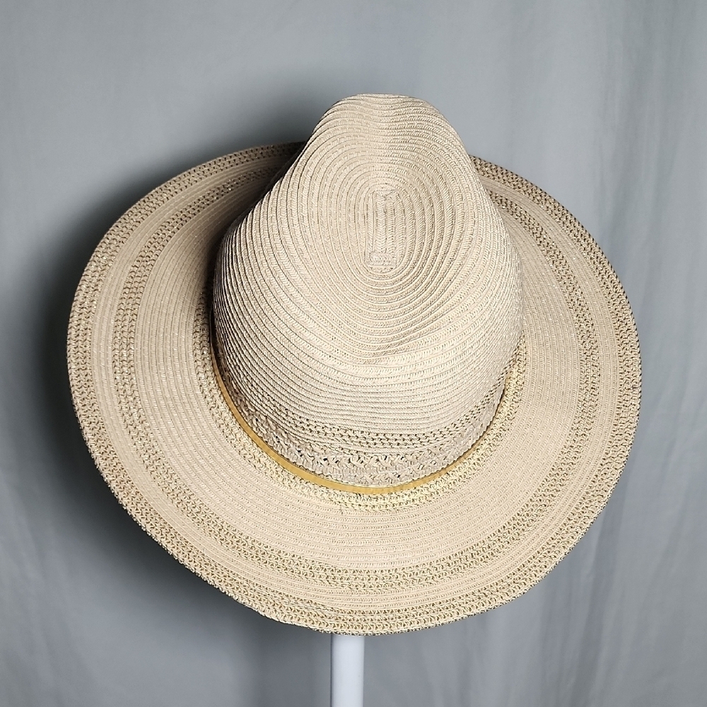 Elegant Cream Wide-Brim Hat